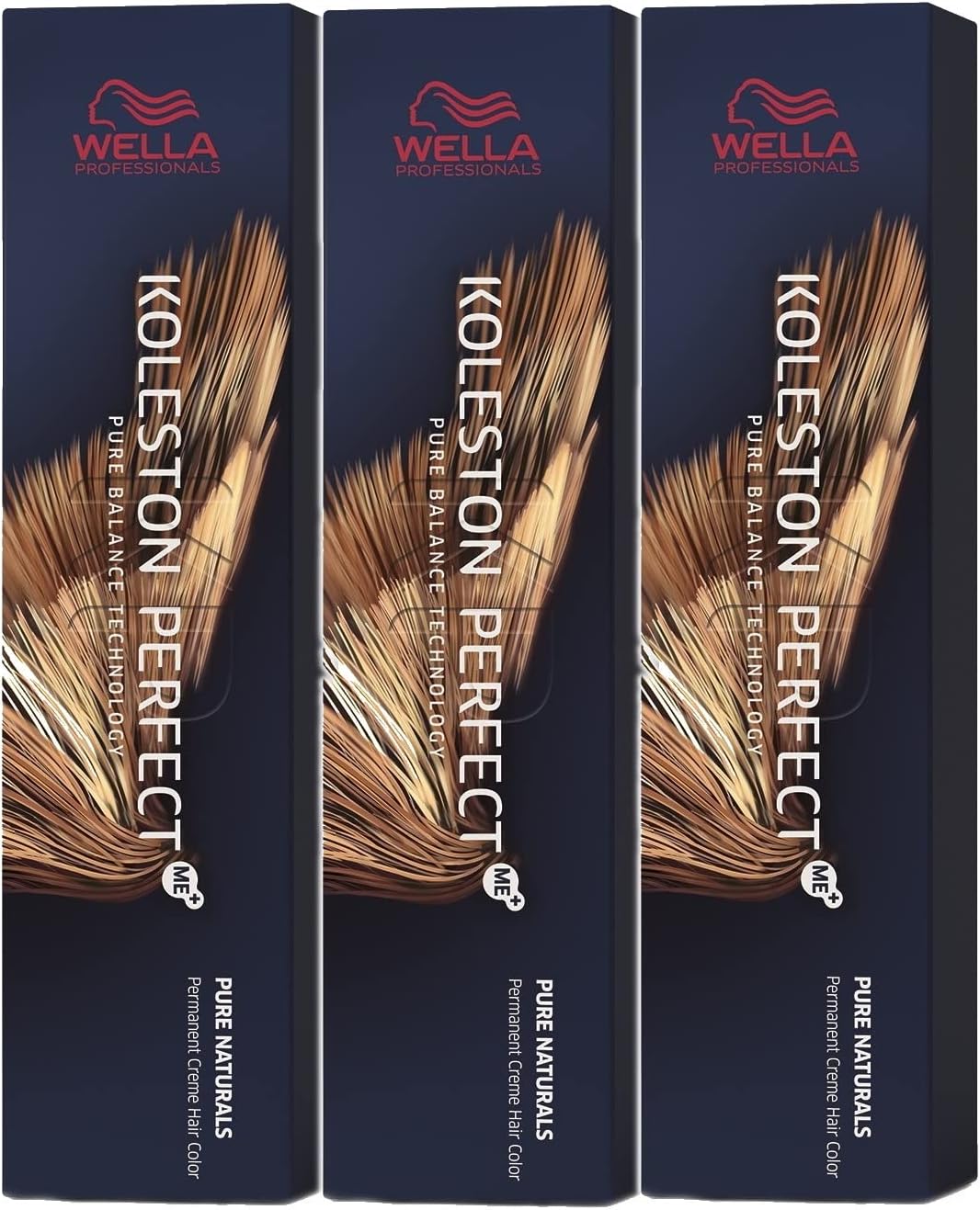 Wella Professionals Koleston Perfect ME KP Deep Brown 6/75 Dark Blonde Brown/Mahogany, Pack of 3