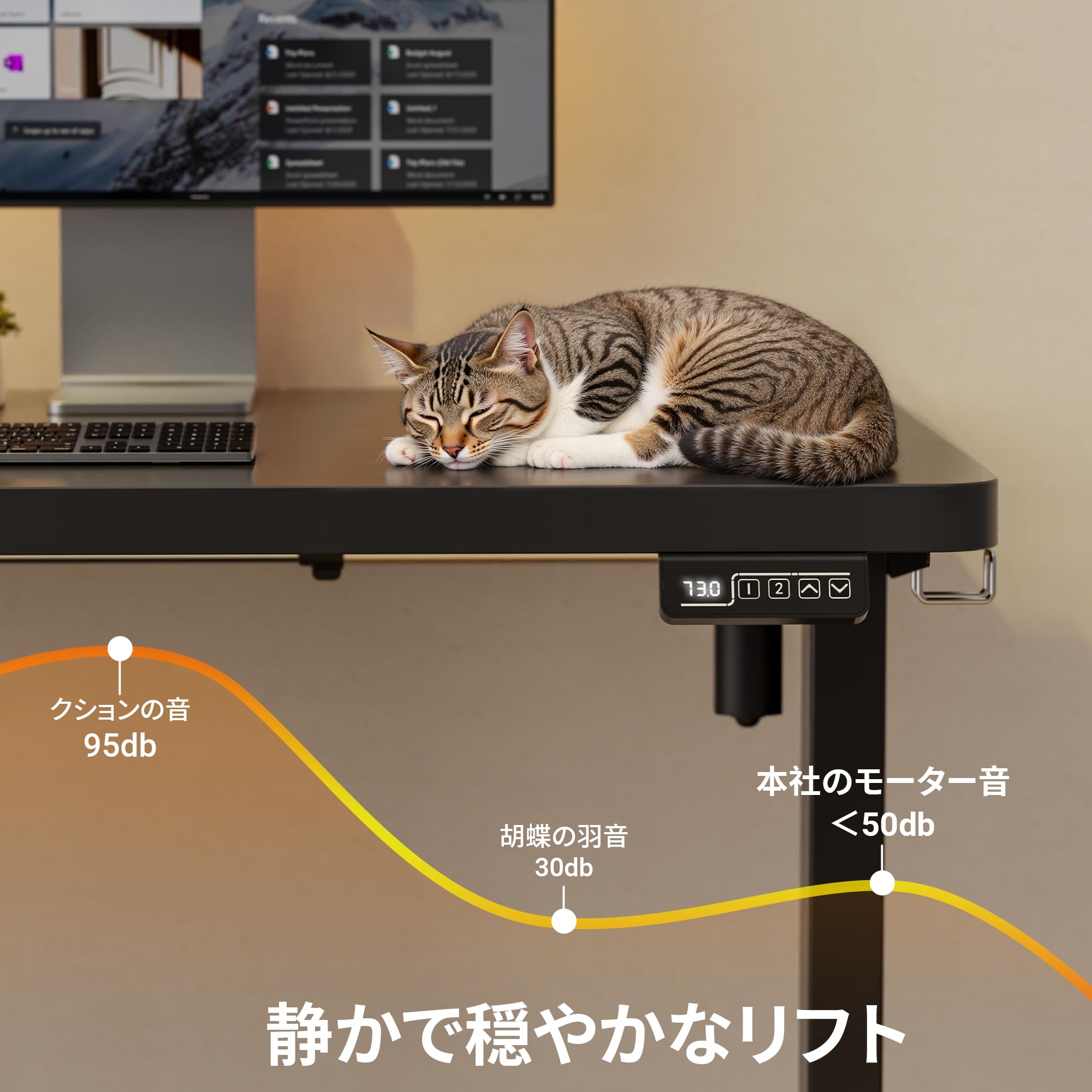 Amazon.co.jp: Alebert 昇降デスク スタンディングデスク 電動 幅120