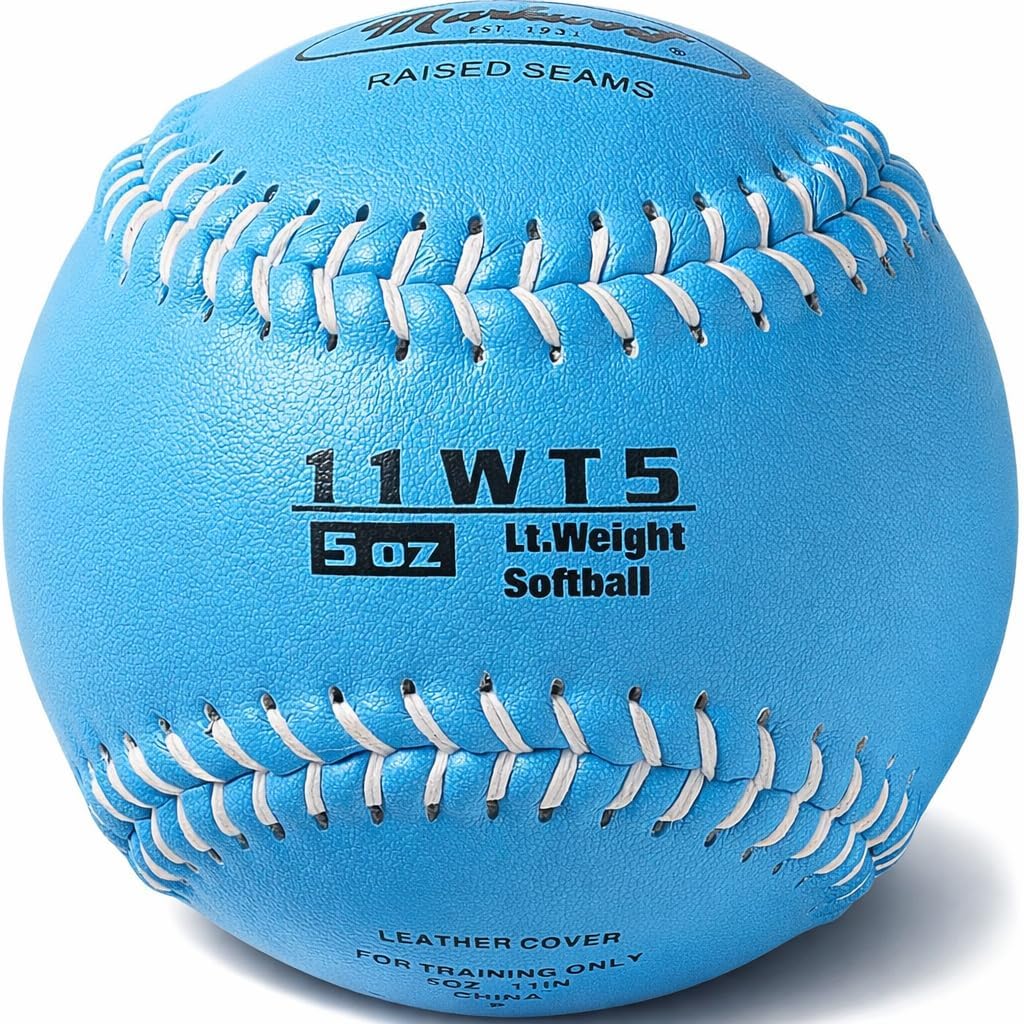Markwort Color Coded Weighted 11-Inch Softball for Training and Practice