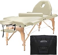 Vista 13 de Saloniture Mesa de masaje portátil profesional con respaldo - rosa intenso