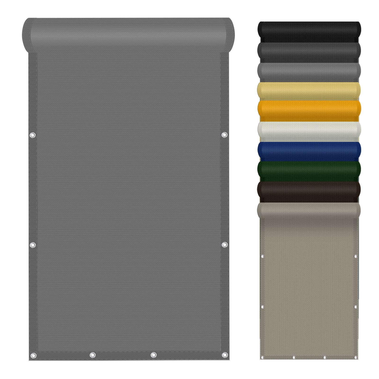 Voile d'ombrage anti-UV et imperméable 160x180 cm gris clair pour protéger plantes et terrasses