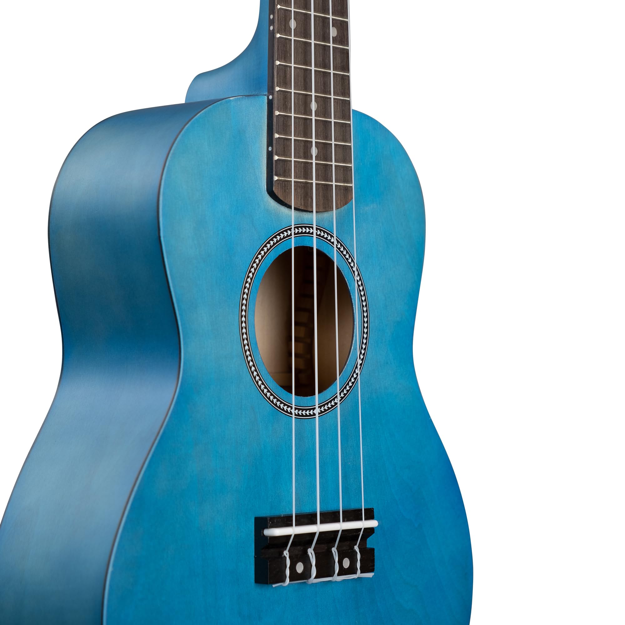 Concert Ukulele Linden Blue Set (incl. Bag, 3 Picks, Book, Tuner)