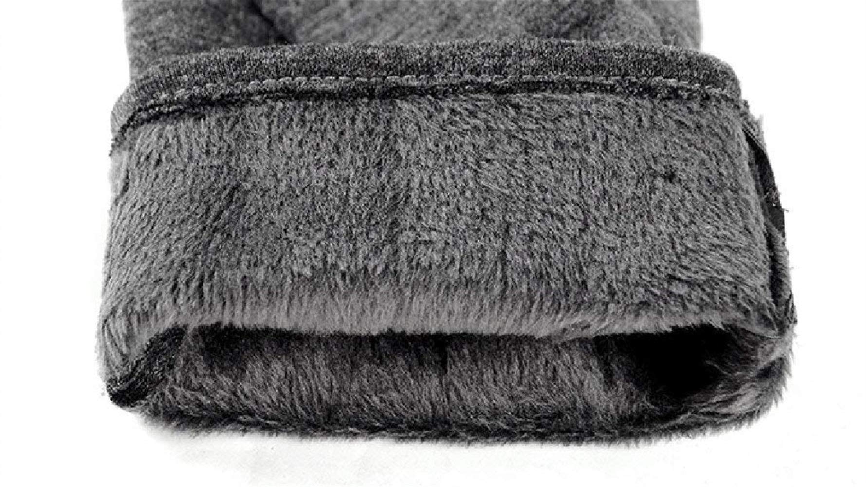 Unisex-Adult Rękawiczki Zimowe Rękawiczki Męskie Męskie Bawełniane Rękawiczki Skórzane Ciepłe Nowoczesne Casual Outdoor Klasyczne Zimowe Grube Ciepłe Rękawiczki/Gray/One Size