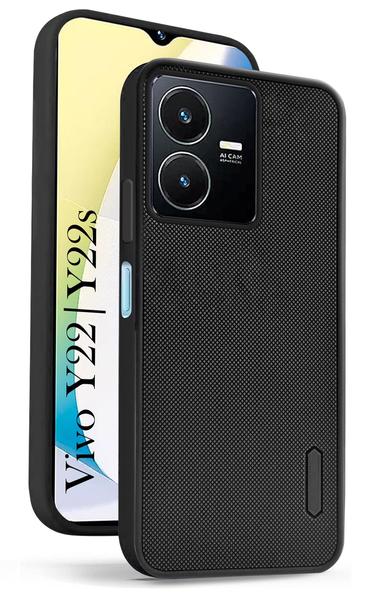 Jkobi Back Cover Case for Vivo Y22 | Vivo Y22s (Textured Grip Design | Camera Protection | Slim and Light Weight | Soft Touch and Feel | Black) (B0D111MQW2) Amazon Price History, Amazon Price Tracker