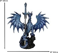 Vista 2 de Ebros Sea Blade Ruth Thompson - Estatua de dragón con abridor de letras, espada de daga de 11.75 pulgadas de alto, colección de la serie de hojas