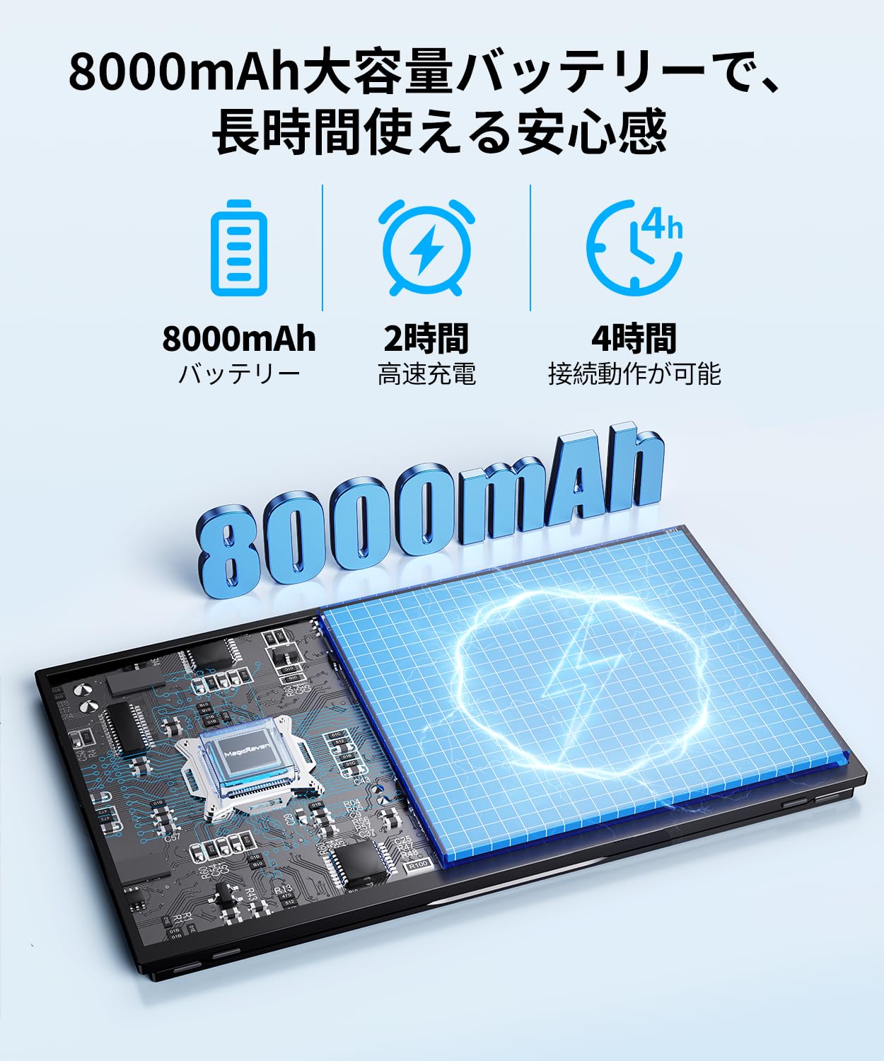 Amazon.co.jp: MAGICRAVEN ワイヤレス モバイルモニター 16インチ