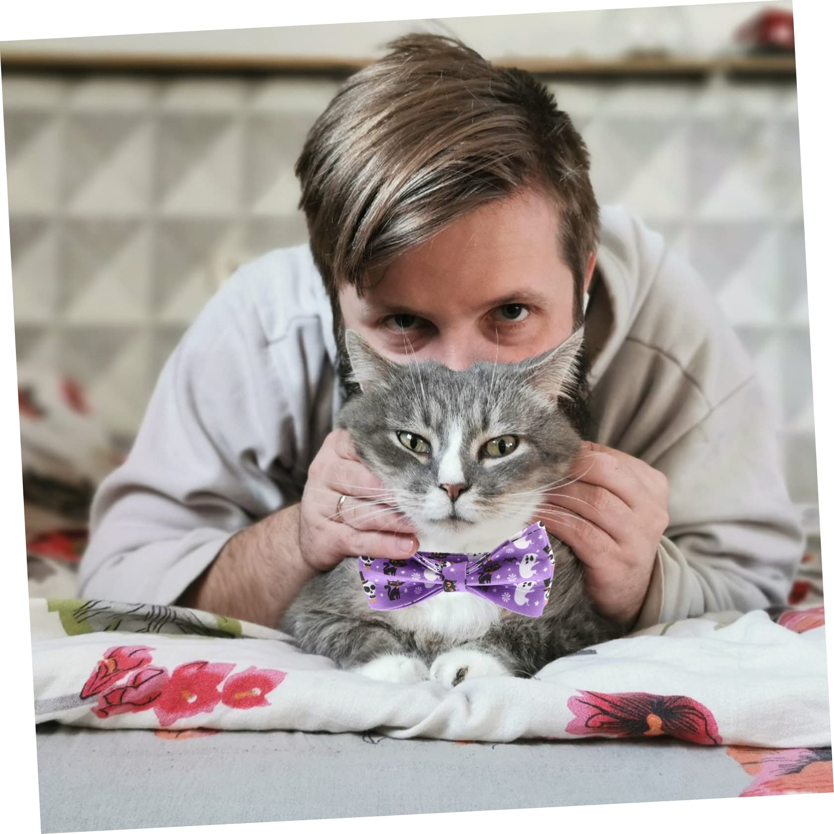 Supvox 5stücke Halloween Katzenhalsband Mit Schleife Verstellbares Und Bequemes Haustierhalsband Für Feiern Und Für Hunde Und Katzen
