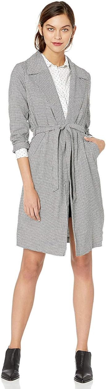 houndstooth trench coat