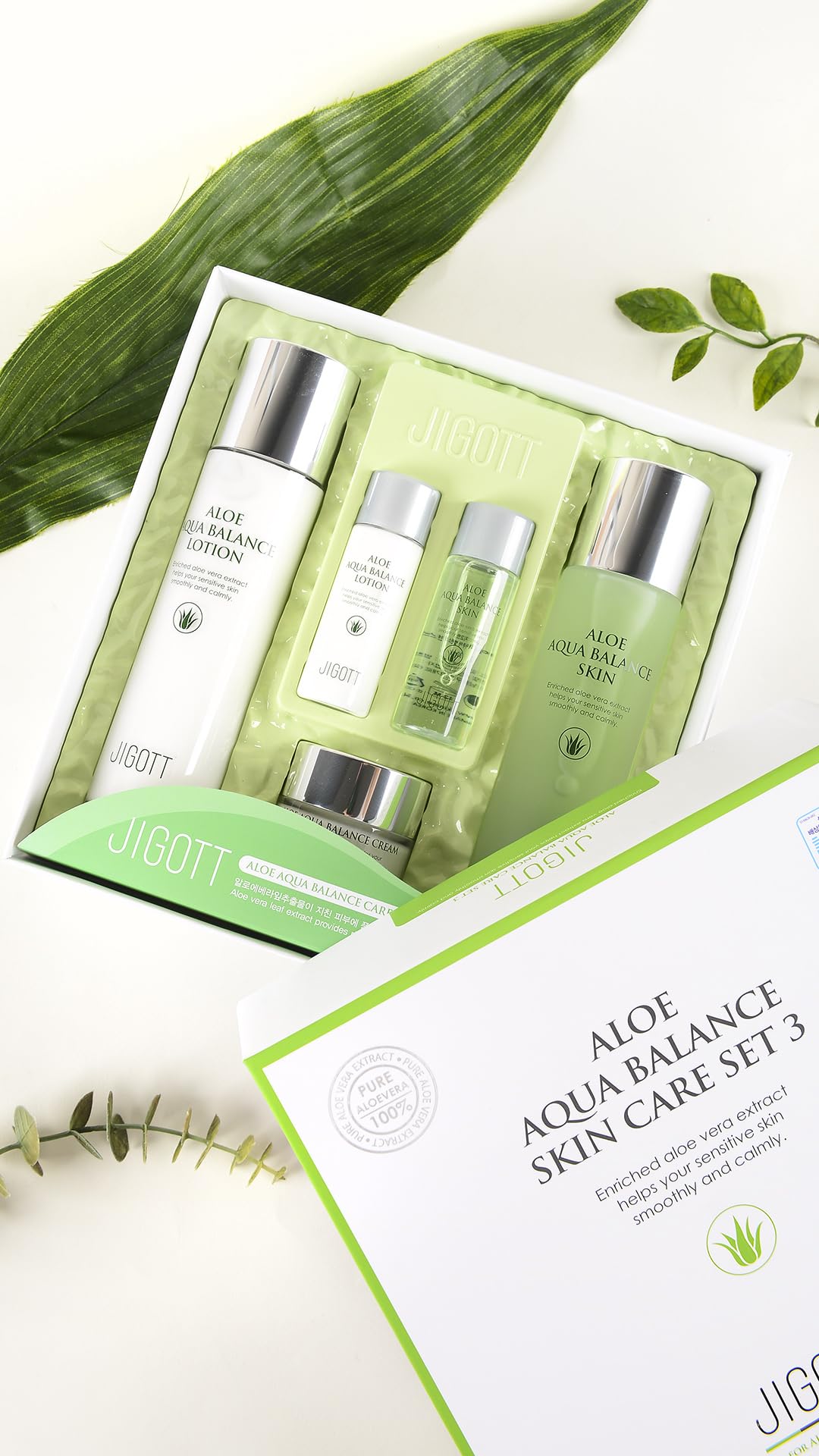 Amazon.com : Jigott Aloe Aqua Balance Skin Care 3Set | Skin 150ml