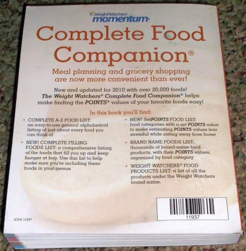 Weight Watchers Momentum Complete Food Companion New 2010 Edition      Paperback – January 1, 2009