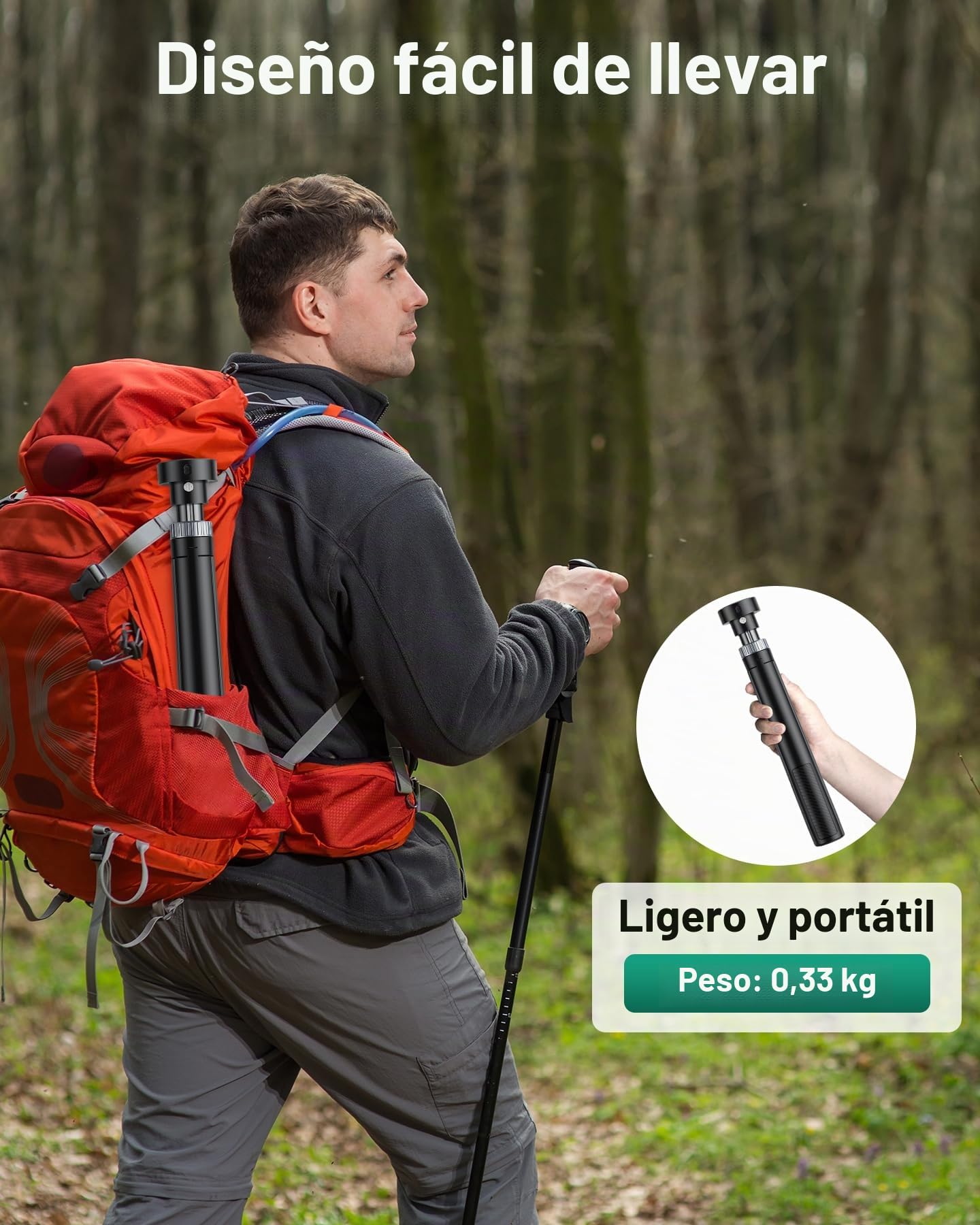 Trípode Portátil para Mini Antena Satelital, Compatible con Starlink Mini, Soporte de Montaje de Aluminio Plegable para Camping, Viajes y Autocaravanas