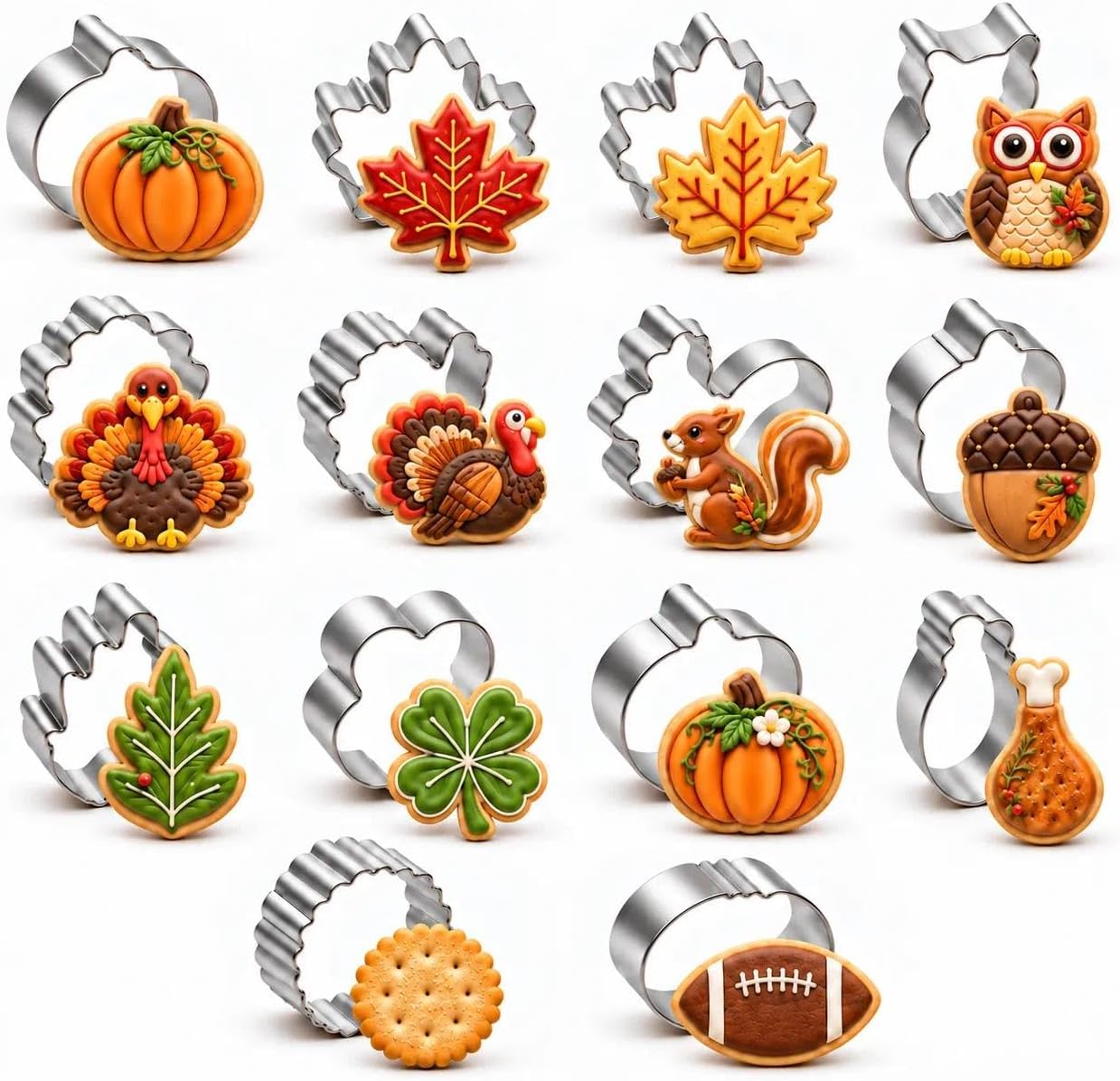 Football Cookie Cutter, Stainless Steel Oval Baking Tool