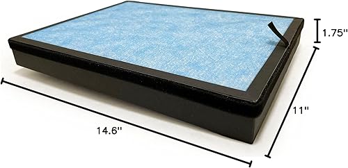 Miniatura 6 de Nispira Filtro de carbón activado HEPA 3 en 1 azul para purificador de aire AP1002  Compatible con Airtok  Elimina olores humo  2 paquetes