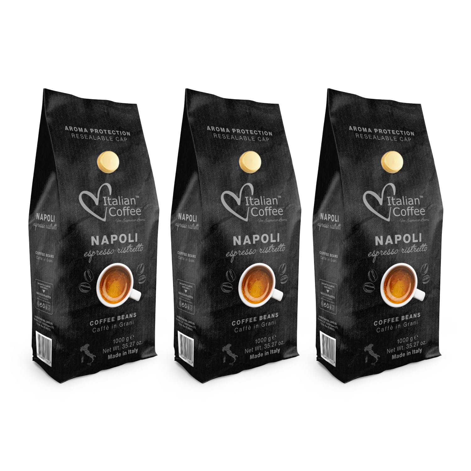 Italian Coffee - Café en Granos (3 KG, Napoli)