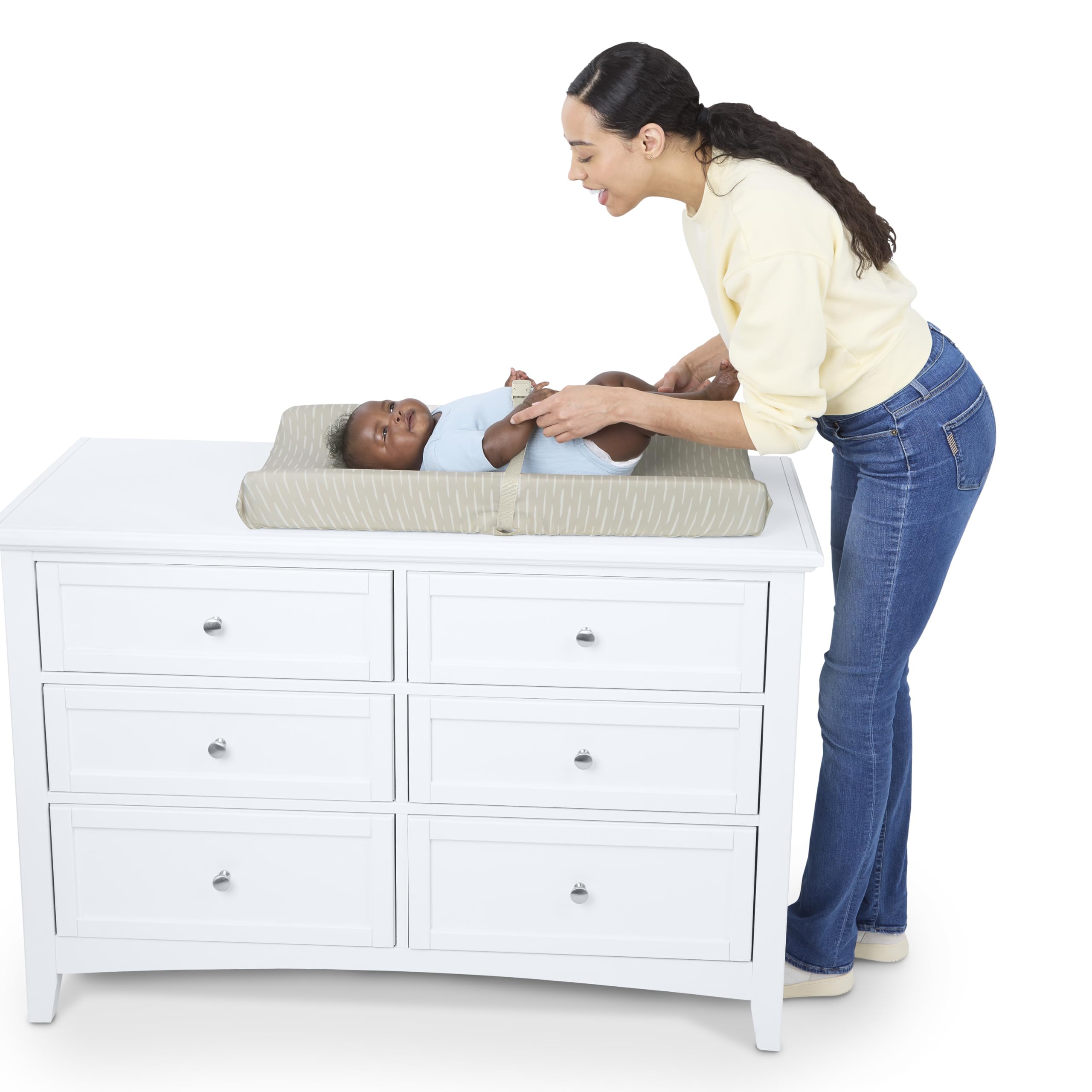 Ingenuity Cambiador bebé Cozy Clean - Impermeable, Antihumedad, Lavable, La Mayoría Mesas Cambio