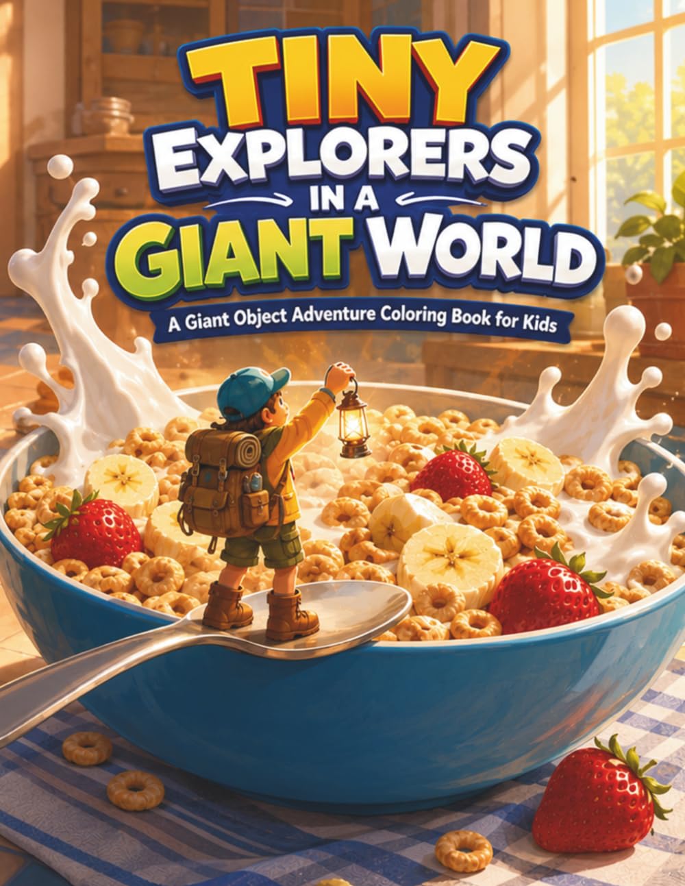Tiny Explorers in a Giant World (Fantasy Worlds Coloring Collection)