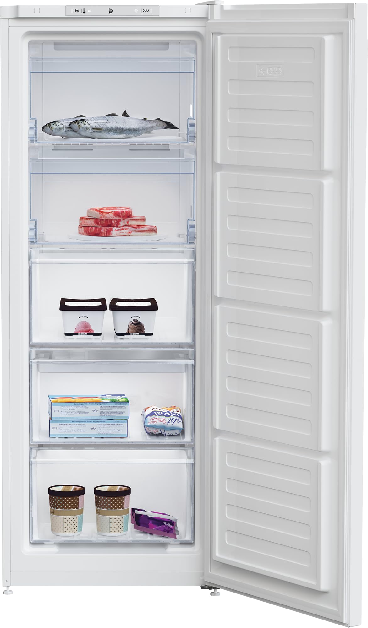 Beko RFNM200T40WN Congelatore Verticale Libera Installazione 177 L E Bianco