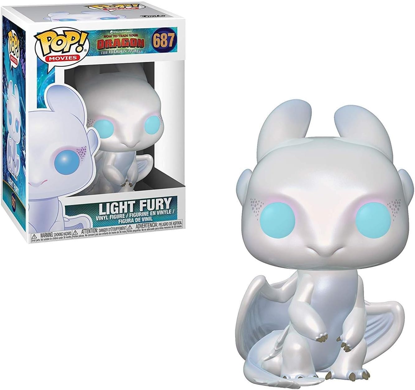 Pop! Vinyl: How to Train Your Dragon 3: Light Fury - How to Train Your Dragon - Collectable Vinyl Figure - Gift Idea - Official Merchandise - Toys for Kids & Adults - Movies Fans