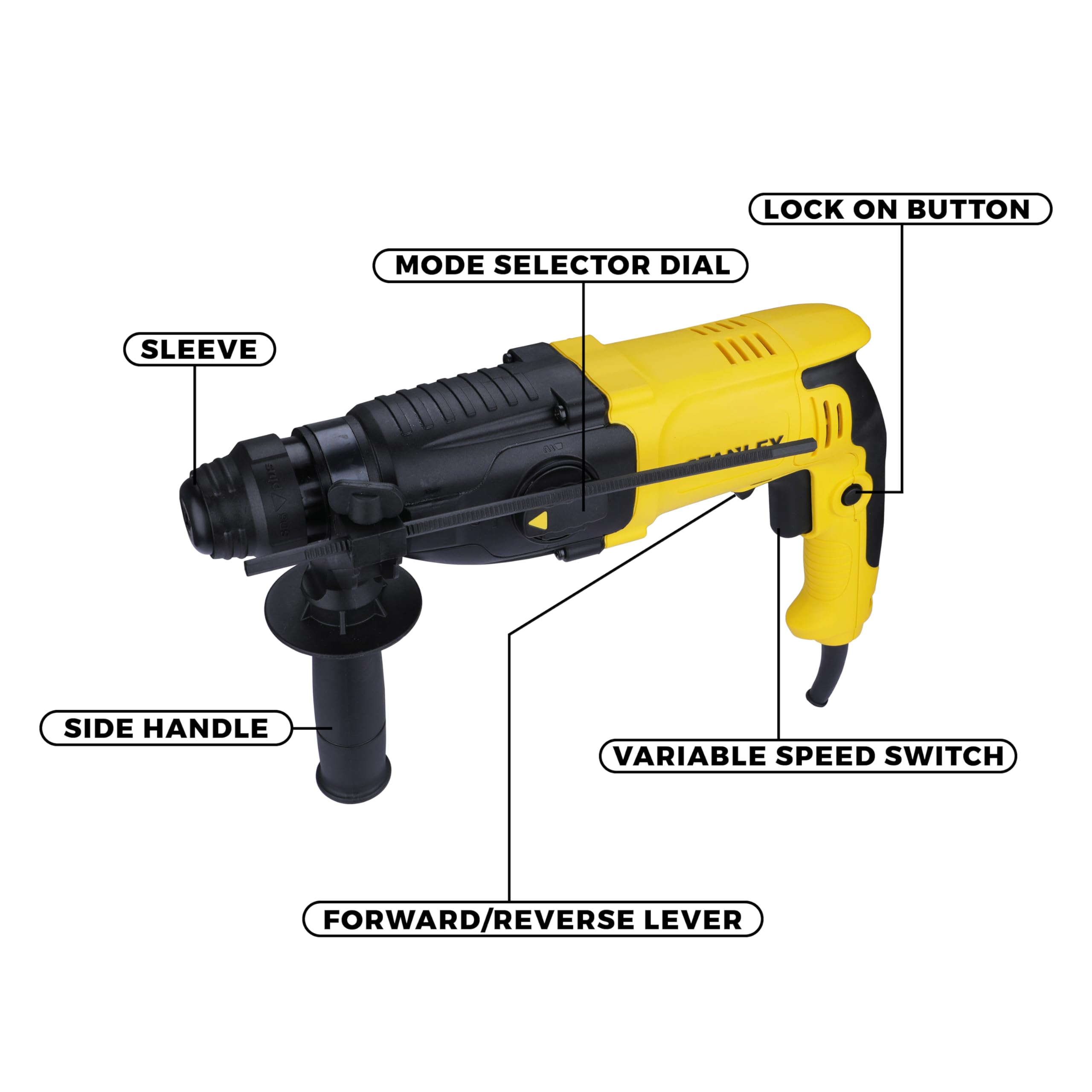 Stanley Shr263k In 800w 26mm Mode Sds Plus Corded Desertcart INDIA