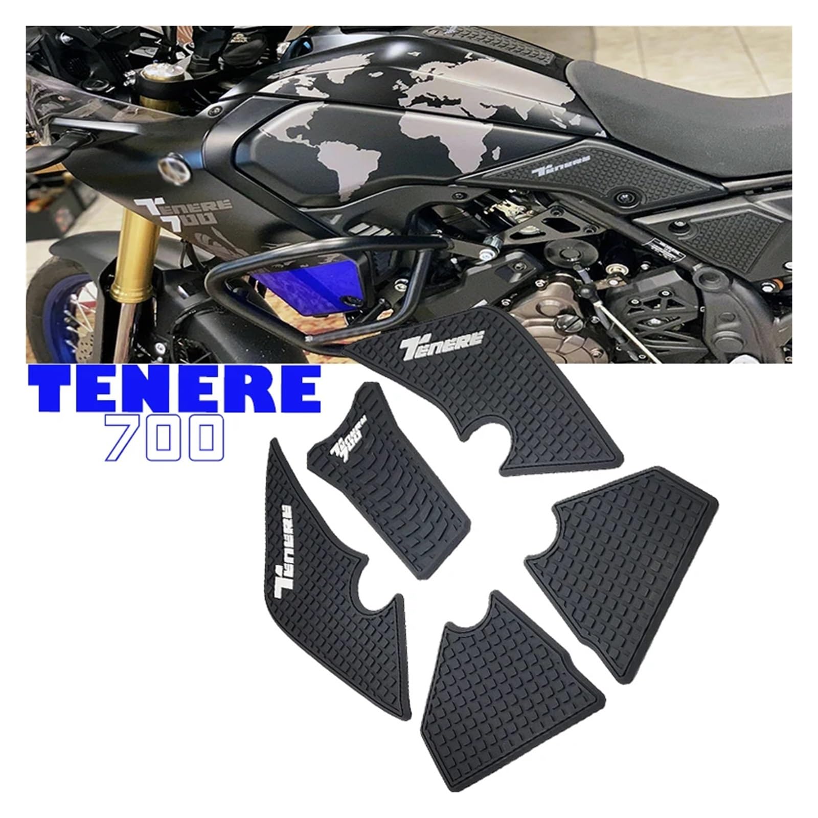 Adesivo Protezione Tappo Serbatoio Per Yamaha TDM 850/900, TRX 850 - Carbonio Nero - Foto 6