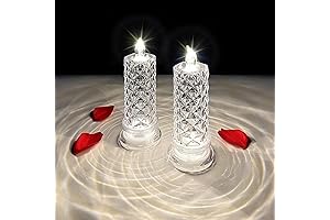 Flameless Candles with Rose Shadow: Setting the Mood for Romantic Evenings