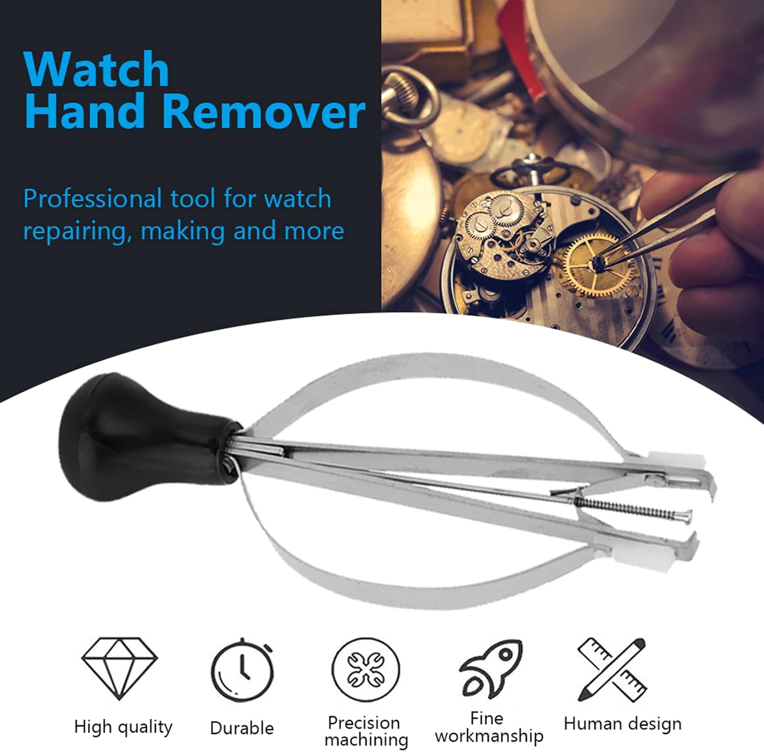 Watch Hand Remover Tool, Hand Setting Tool, Watch Puller Lifter, Watchmaker Plunger Bracelet Repair Tool