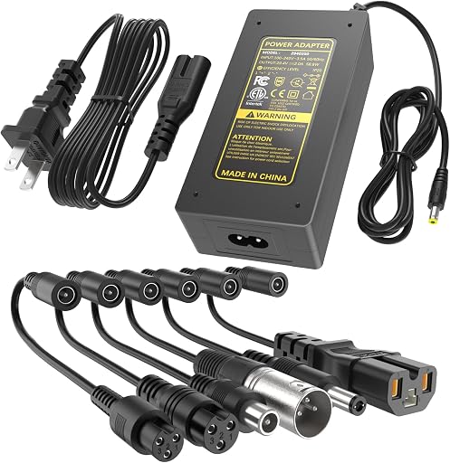 ETL Certified 29.4V 2A Electric Scooter Charger, 7-in-1 Universal Replacement Charger for 24V / 25V 7S Lithium Battery, Compatible with Razor Gotrax Xiaomi Jetson Ninebot Hoverboard & E-Bike