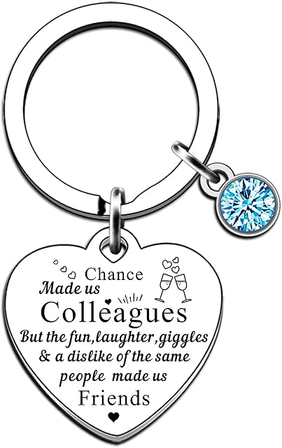 SMARGO Chance Made Us Colleagues Best Coworker BFF Gift Perfect for Work Bestie Friend Leaving or Going Away Present for Women