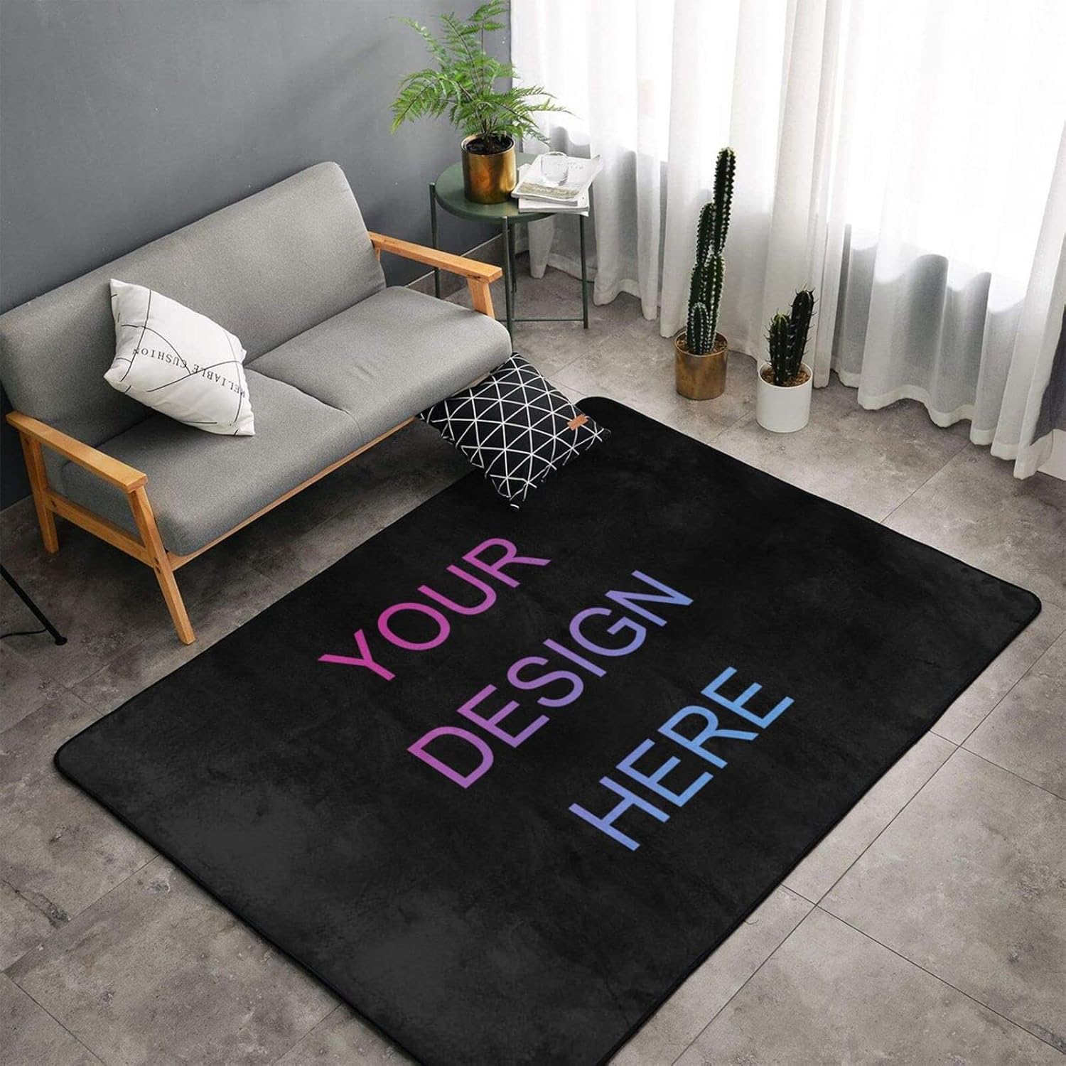 Custom Area Rug Personalized Doormat with Your Text Photo Logo Picture Non-Slip Washable Customized Welcome Carpet Door Mats for Outdoor Entrance Front Door Indoor Home Decor,60x39in