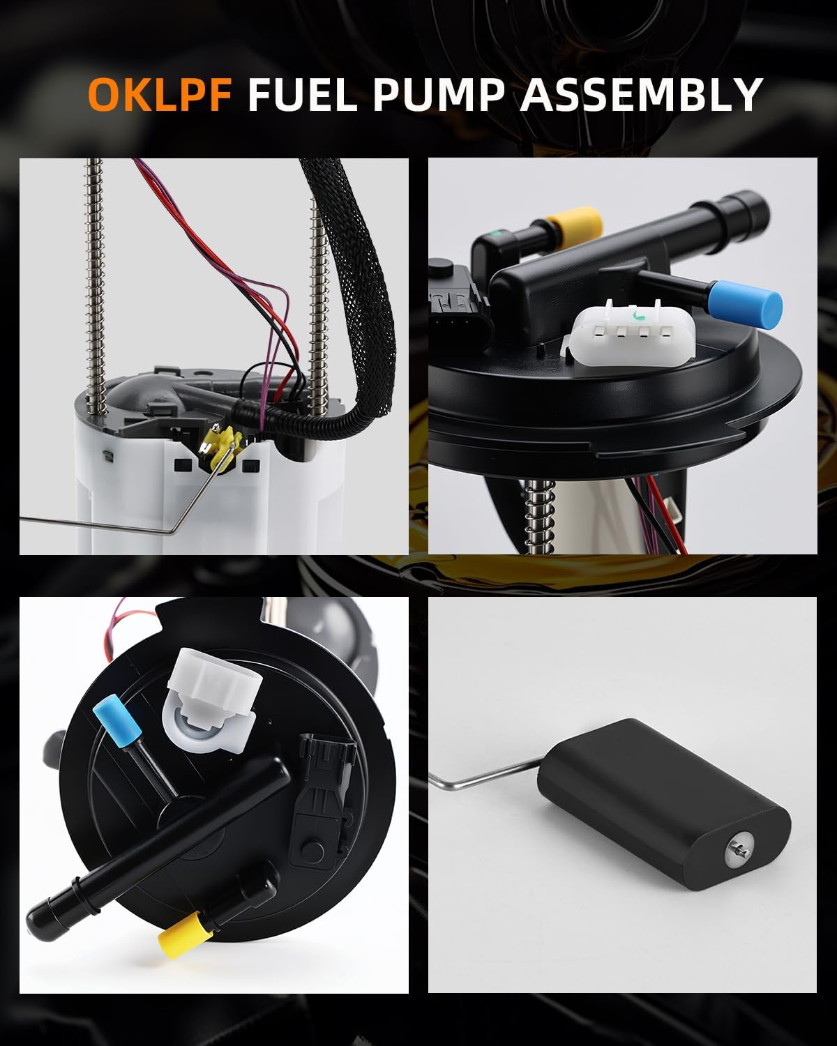 OKLPF Electric Fuel Pump Module Assembly E3818M Compatible With 2009-2013 Chevy Silverado 1500 GMC Sierra 1500 4.3L V6,2009 2010 Chevy Silverado 2500HD 3500HD GMC Sierra 2500HD 3500HD 6.0L V8