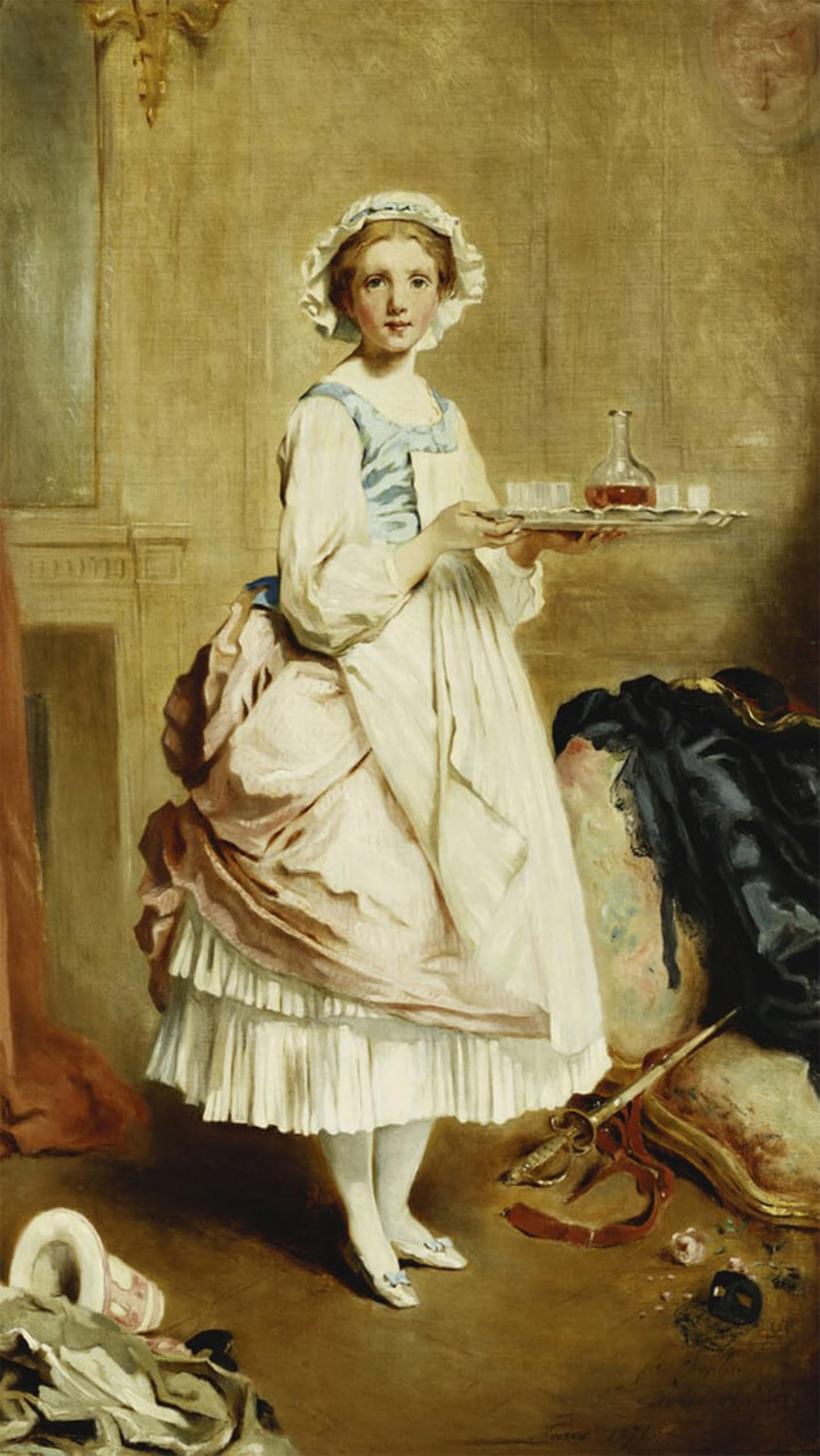 Serendipitp No Frame Abstract Painting Mural Print Picture Wall Decor Painting After The Masked Ball By Charles Joshua Chaplin Vintage Wall Artwork For Home Decor 60X90cm