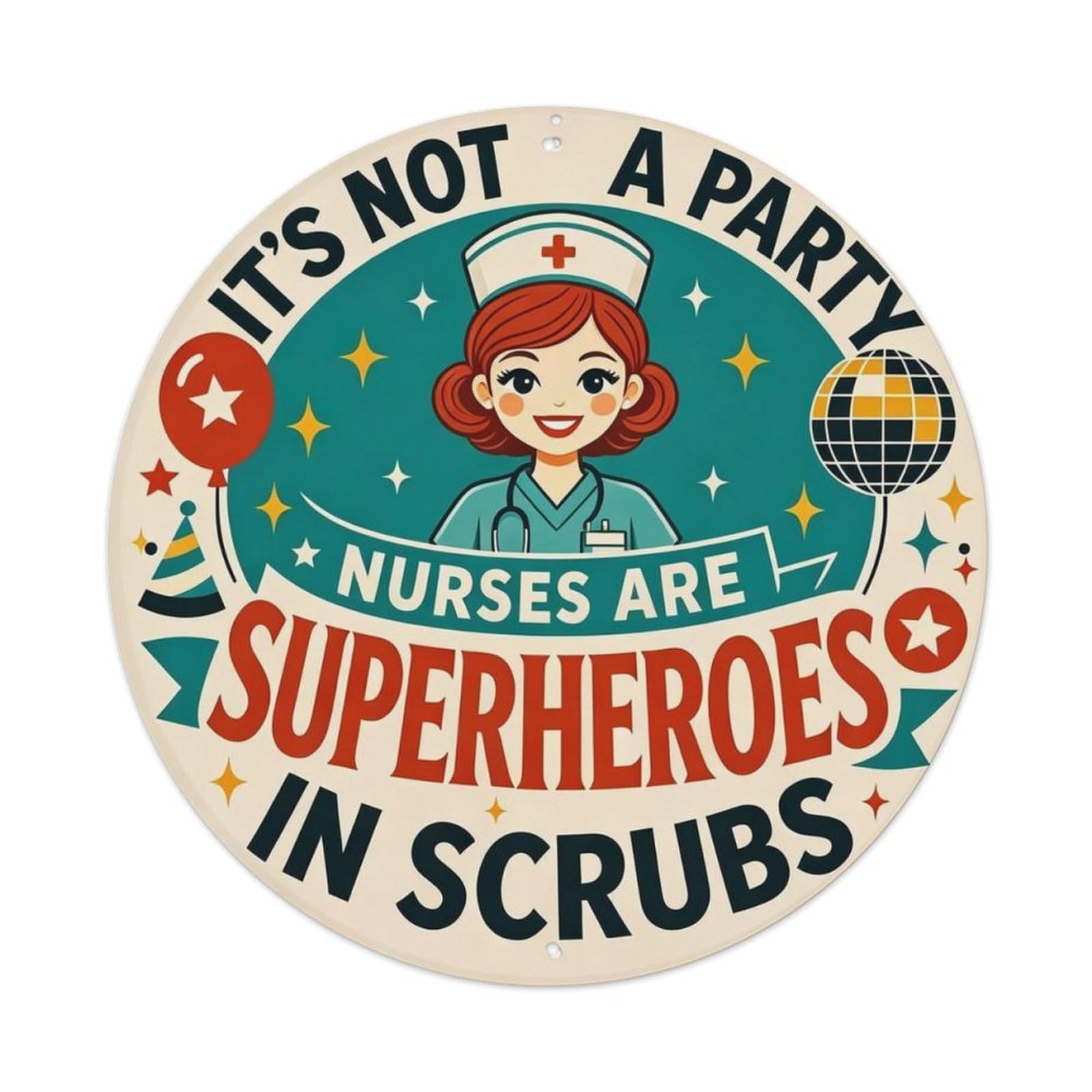 Vintage Nurse Appreciation Metal Tin Sign Plaque