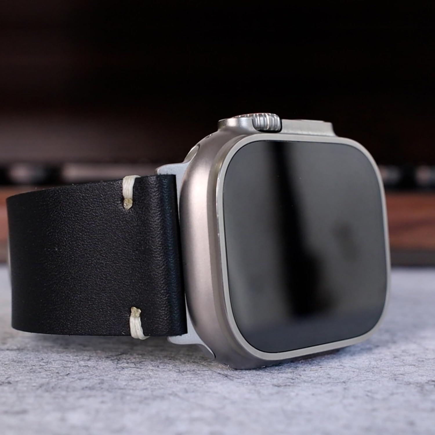 Ultra 2 Vintage Leather Strap for Apple Watch Ultra 3, 2 & Ultra 49mm Leather Band Compatible with Apple Watch Ultra 2 and Ultra 49mm