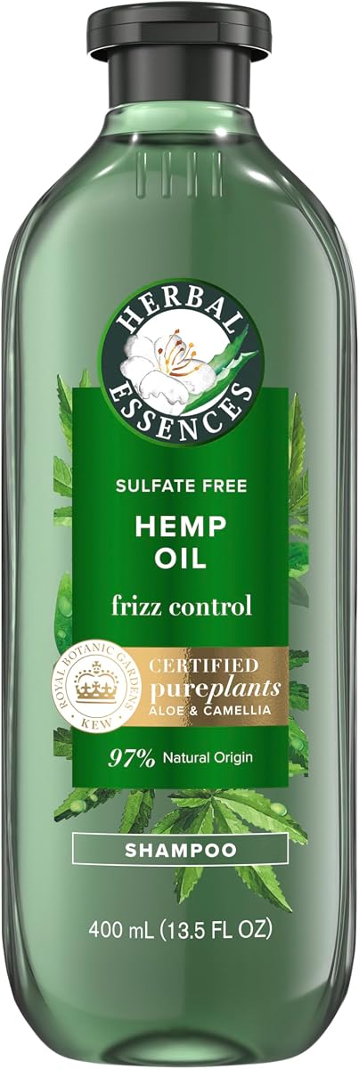 Bio: Renew Hemp + Potente champú sin sulfato de aloe Control del frizz 13.5 onzas líquidas, 5.398 onzas líquidas