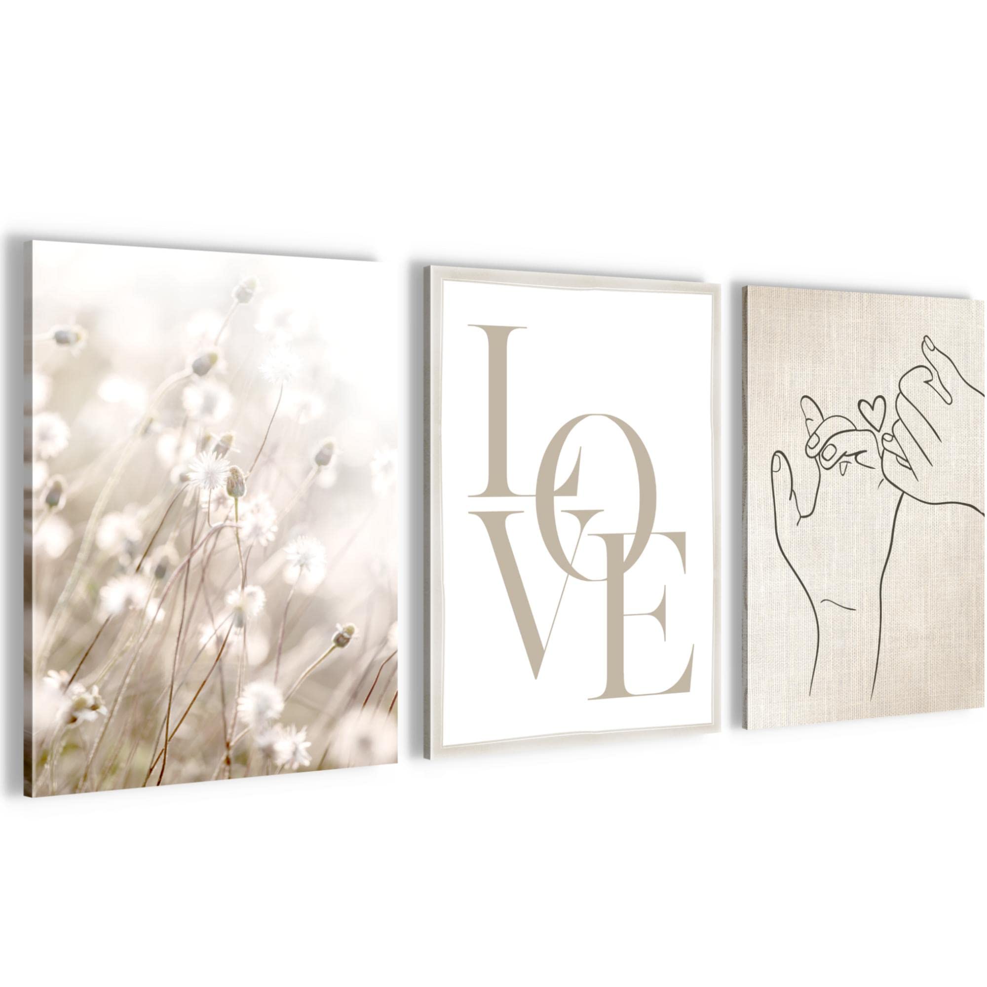 Tableau décoration murale boho triptyque de qualité supérieure - 8