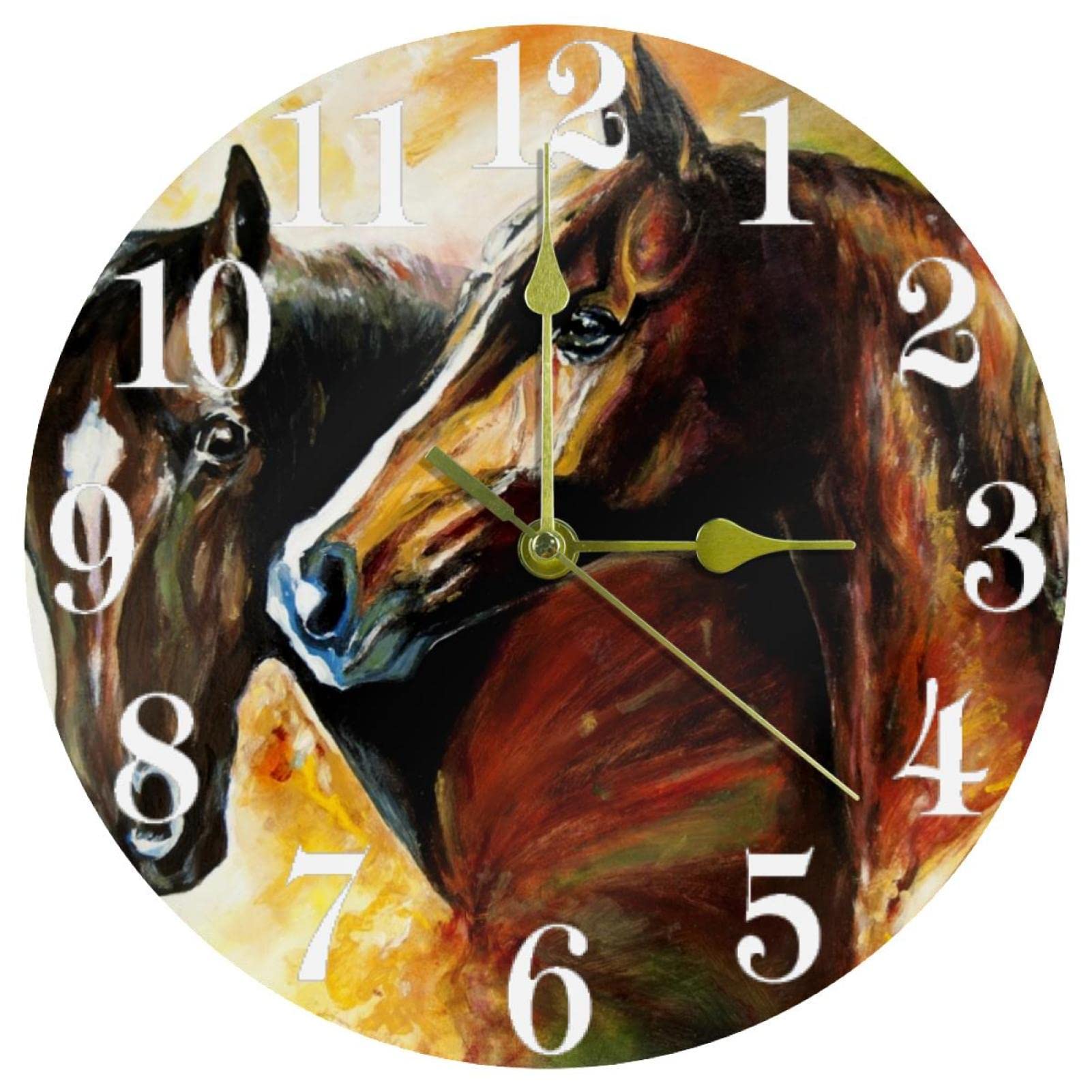 Horloge murale sans tic-tac à pile pour retrouver le sommeil et la sérénité