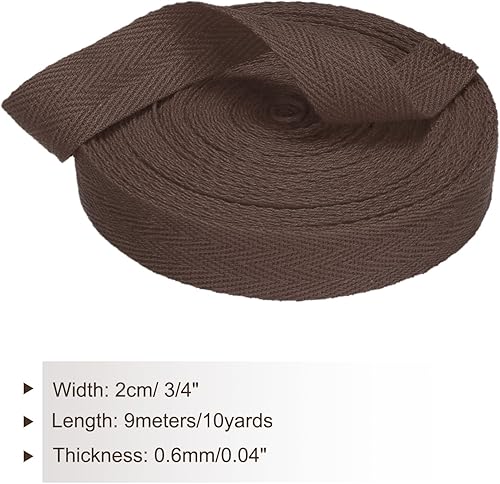 Vista 192 de PATIKIL Cinta de sarga de algodón de 3/4 pulgadas, 10 yardas, cinta de encuadernación al bies, cinta de espiga para costura, envoltura de regalos