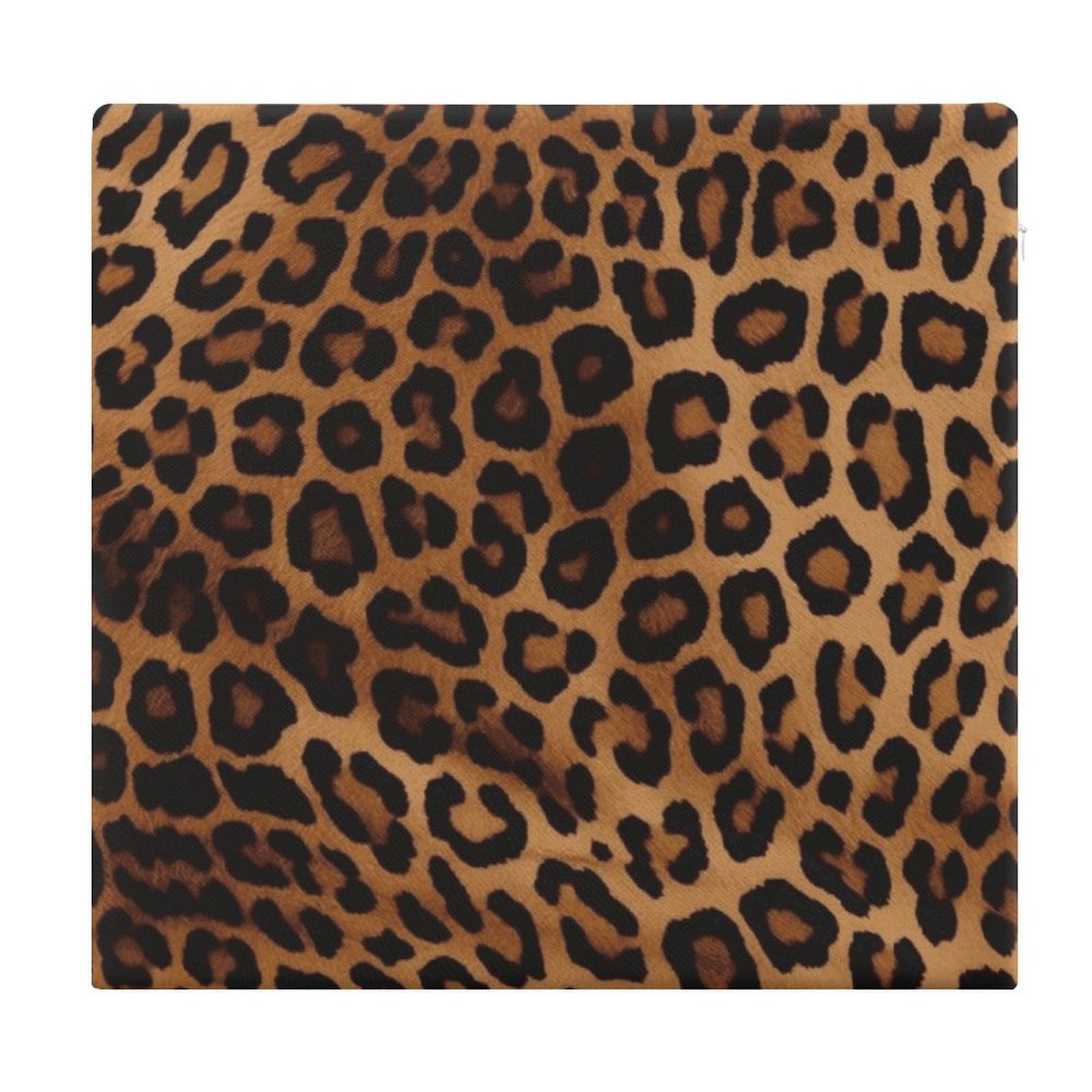 JTREHY Cool Cheetah Leopard Square Seat Cushion Non-Skid Memory Foam Chair Pad Comfort Meditation Floor Pillow Breathable Square Seat Cushions with Zipper Removable Machine-Washable