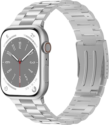 Miniatura 8 de iiteeology Correa de 1.929 in compatible con Apple Watch Ultra Band Series 9, pulsera de acero inoxidable mejorada para iWatch de 1.772 pulgadas,