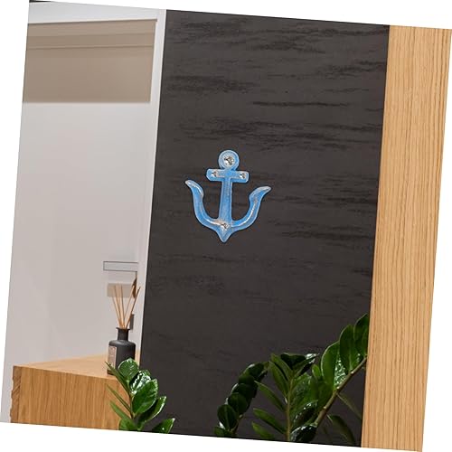 Miniatura 7 de VICASKY Ganchos de metal para colgar en la pared, ganchos de hierro con ancla vintage, ganchos de pared náuticos, ganchos de pared para abrigos de