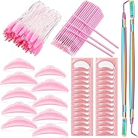 Vista 1 de Kit de levantamiento de pestañas, 232 piezas, 50 varillas de elevación de pestañas, 2 herramientas separadoras de pestañas con peine de separación