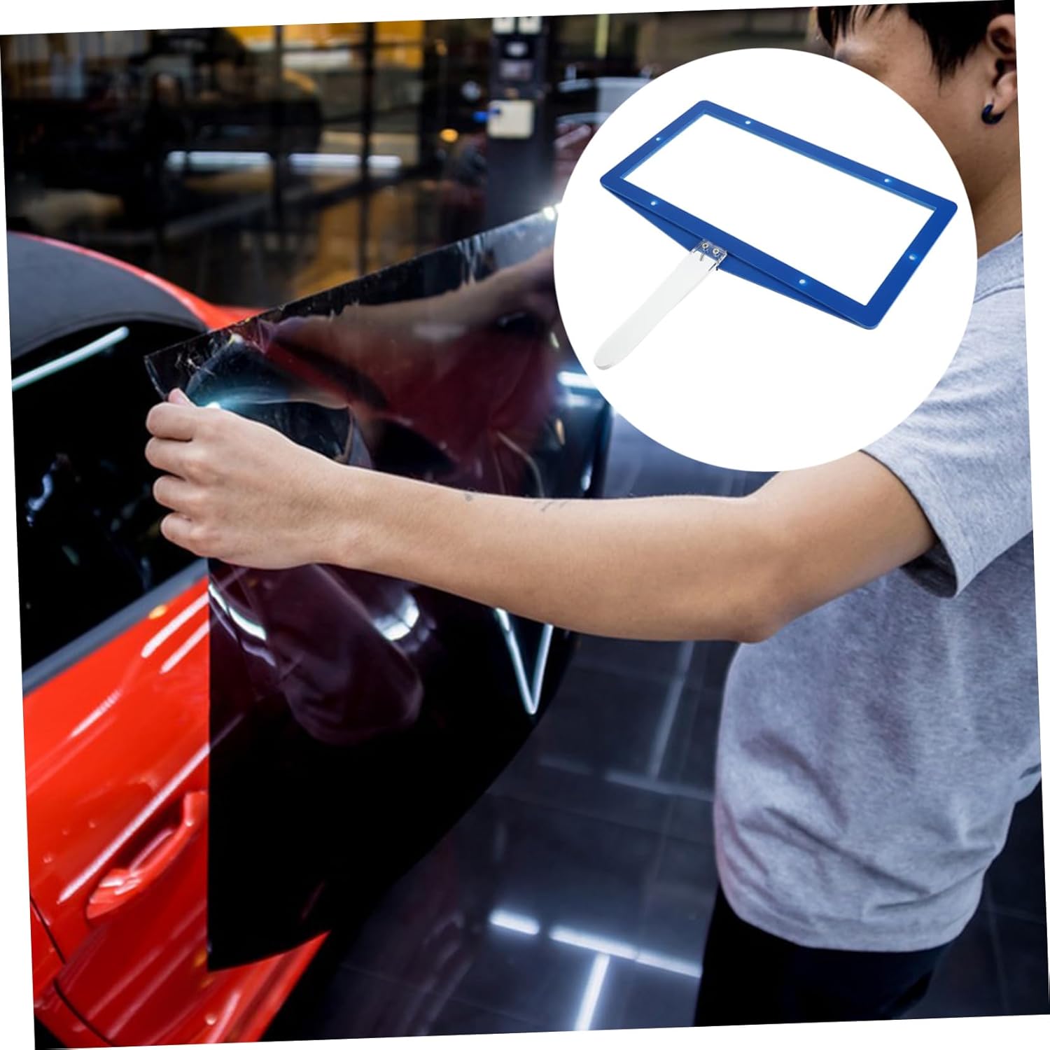 Happyyami Car Window Film Testing Board Set Automotive Tinting Tool for Heat Application and Film Installation Sturdy Heat-Resistant Panel for Window Tinting and Automotive Accessories