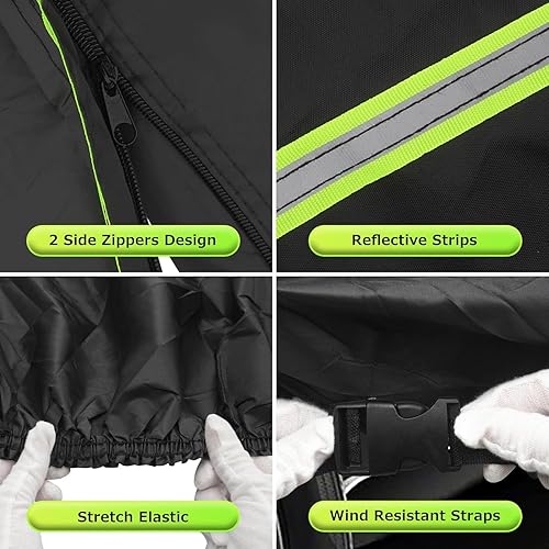 Miniatura 5 de Bestview Funda impermeable para automóvil compatible con Honda Accord 2001-2023 con cremallera de doble puerta, resistente al polvo, impermeable,