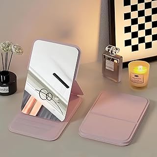 Espejo de maquillaje plegable de 4.25 pulgada...