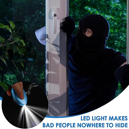 Miniatura 5 de Kanayu 4 unidades de alarma personal a granel de 130 dB con sonido seguro de emergencia, seguridad de autodefensa, llavero de alerta de seguridad