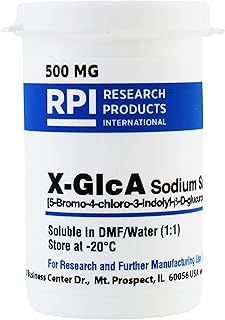X-GlcA Sodium Salt [5-Bromo-4-chloro-3-indolyl-?-D-glucuronic Acid, Sodium Salt trihydrate], 500 Milligrams