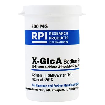 X-GlcA Sodium Salt [5-Bromo-4-chloro-3-indolyl-?-D-glucuronic Acid, Sodium Salt trihydrate], 500 Milligrams