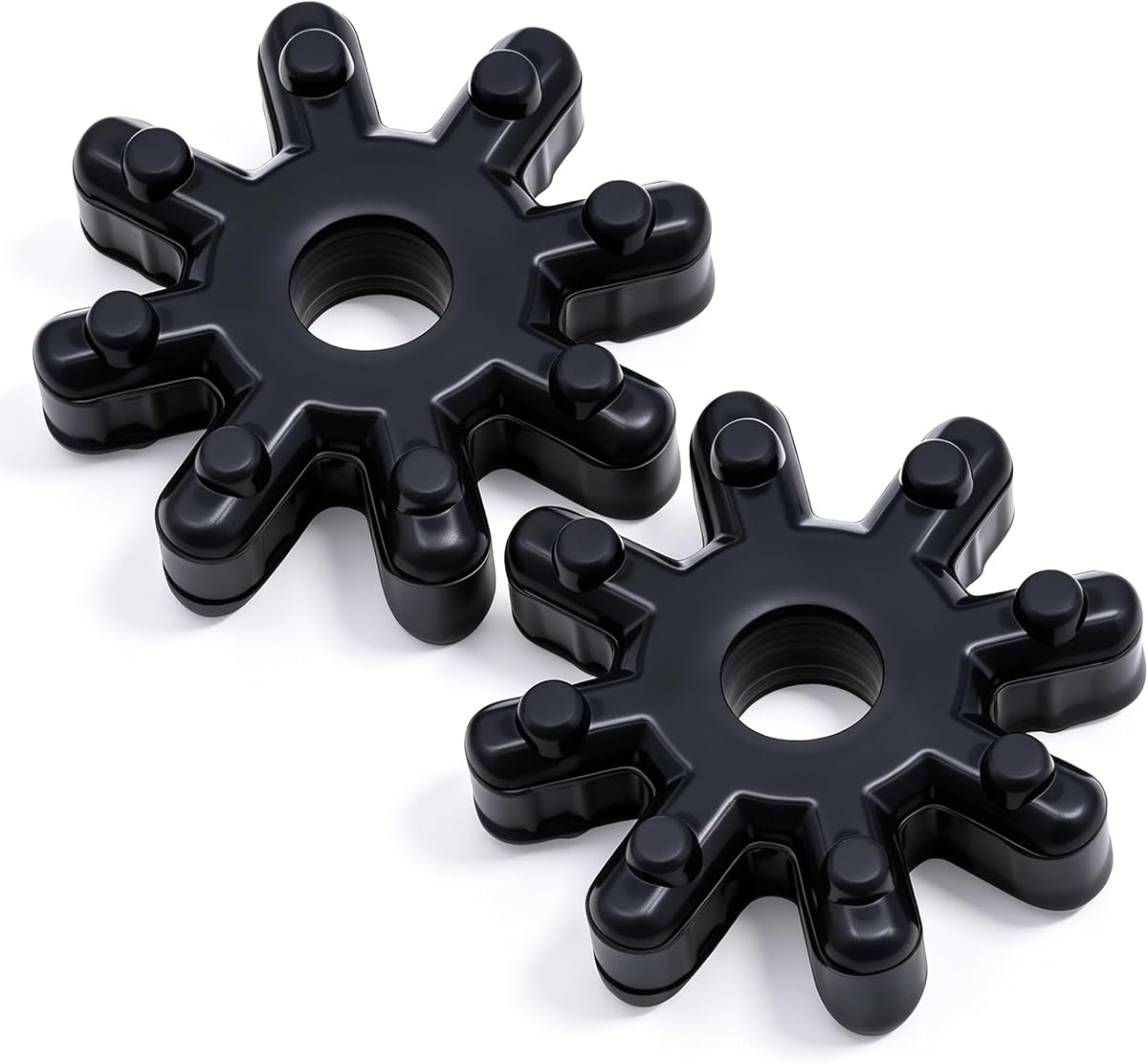 Pareja de acoplamiento de columna de dirección flexible de goma de 2 PIEZAS, reemplazo para 563152K000FFF 56315-2K000 compatible con Hyundai Kia Sonata Elantra Santa Fe Azera Veloster Soul Optima Forte (negro)
