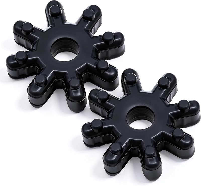 Pareja de acoplamiento de columna de dirección flexible de goma de 2 PIEZAS, reemplazo para 563152K000FFF 56315-2K000 compatible con Hyundai Kia Sonata Elantra Santa Fe Azera Veloster Soul Optima Forte (negro)