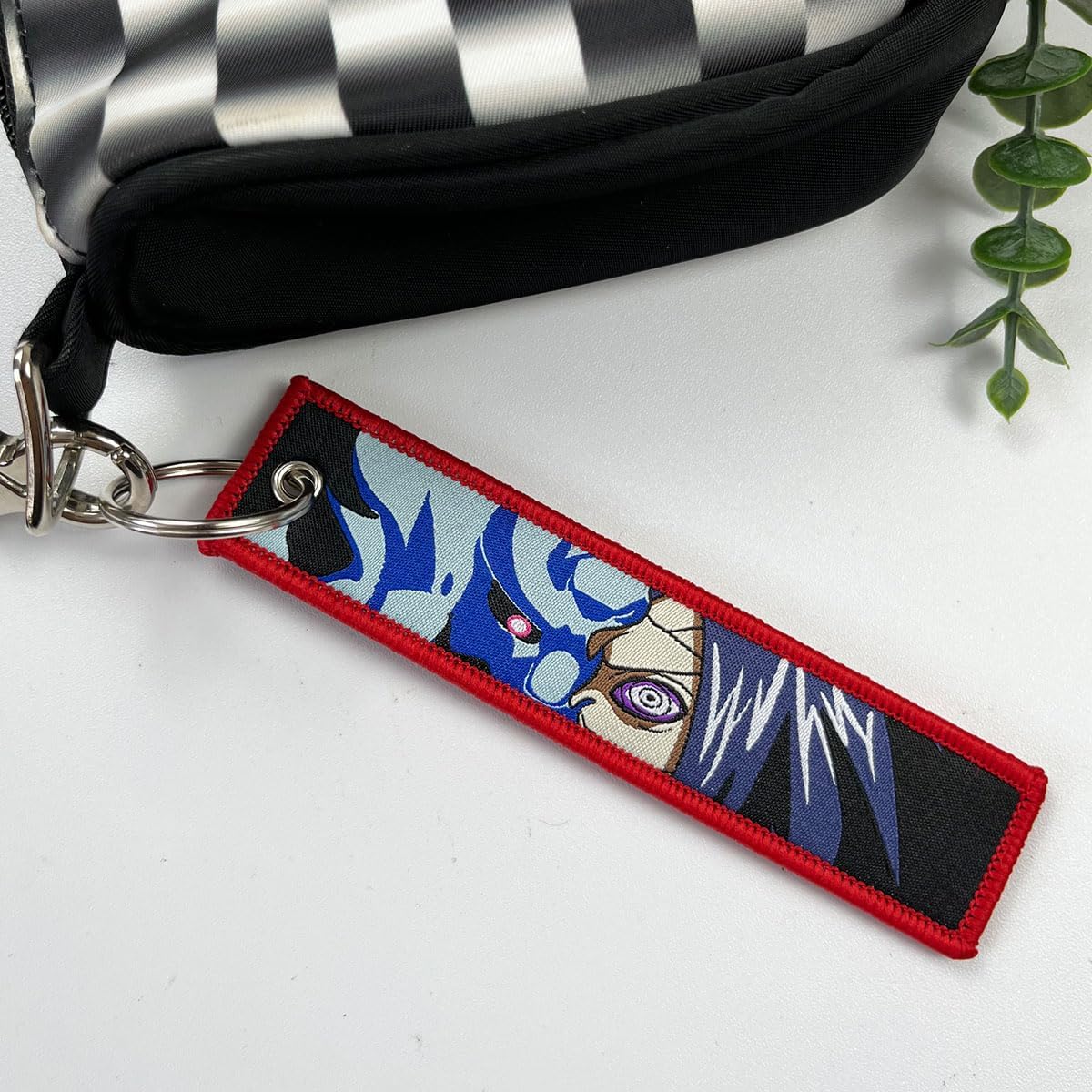 1 Pack Anime Keychians Motorcycle Key Tag Anime Jet Tag image 2